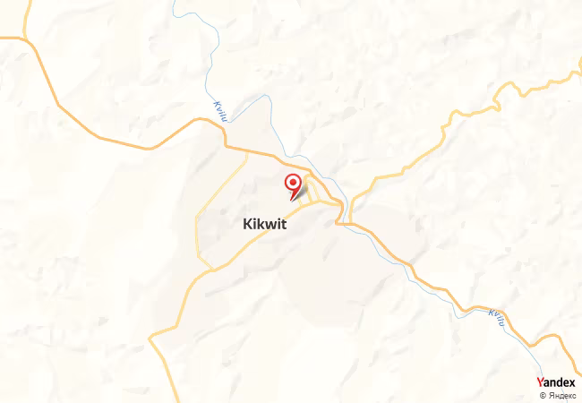 Qibla Map for Kikwit