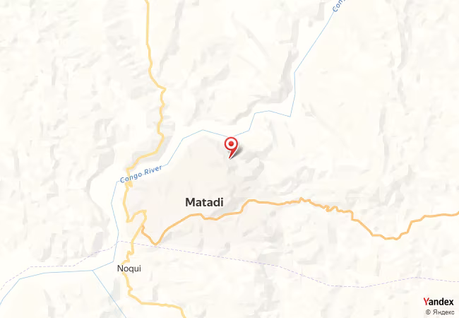 Qibla Map for Matadi