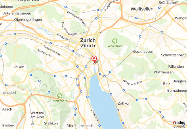 Qibla Map for Zurich
