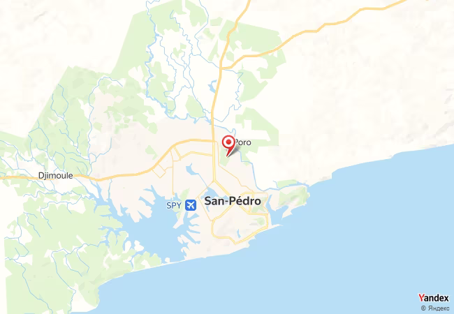 Qibla Map for San-Pedro