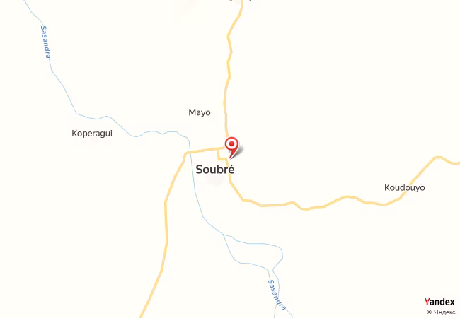 خريطة القبلة لمدينة ساحل العاج