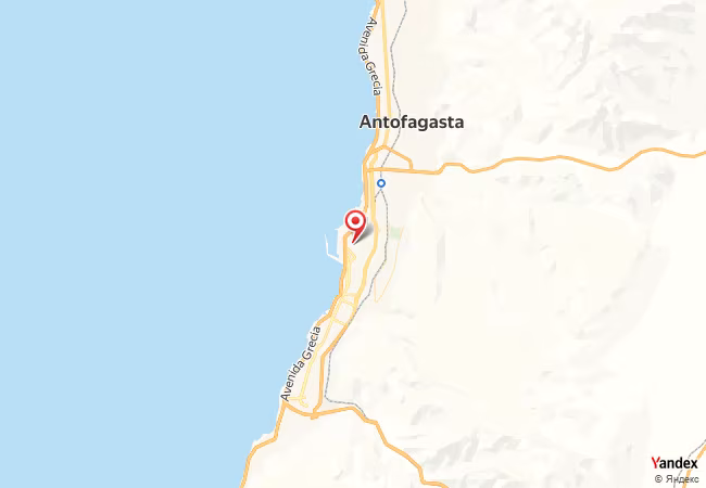 Qibla Map for Antofagasta