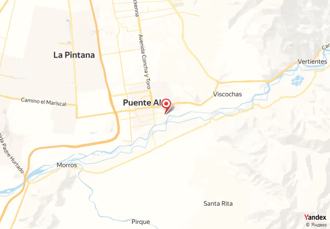 Map of Asr Time Puente Alto