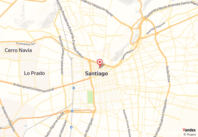 Qibla Map for Santiago