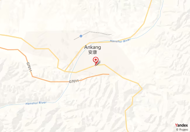 Qibla Map for Ankang