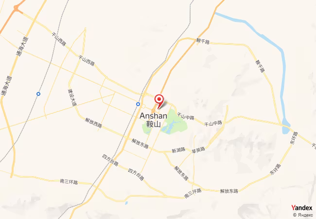 Qibla Map for Anshan