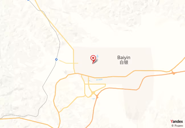 Qibla Map for Baiyin