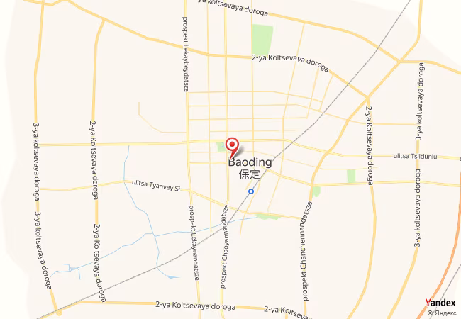 Qibla Map for Baoding