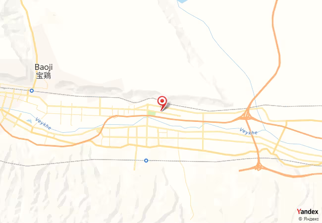 Qibla Map for Baojishi