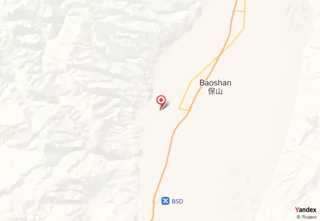 Qibla Map for Baoshan