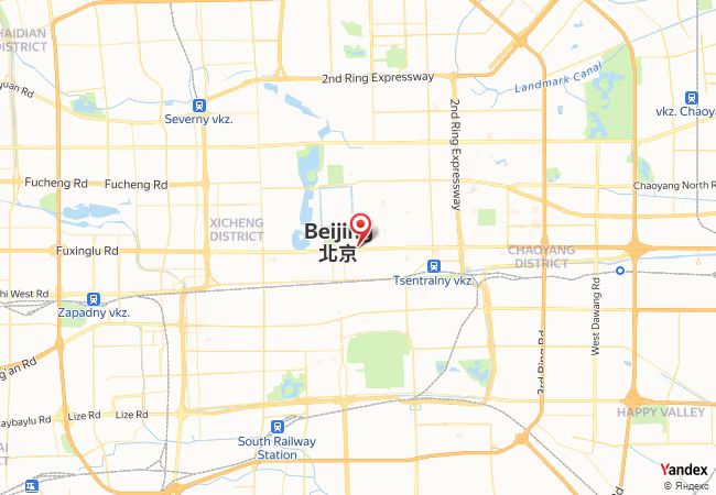 Qibla Map for Beijing