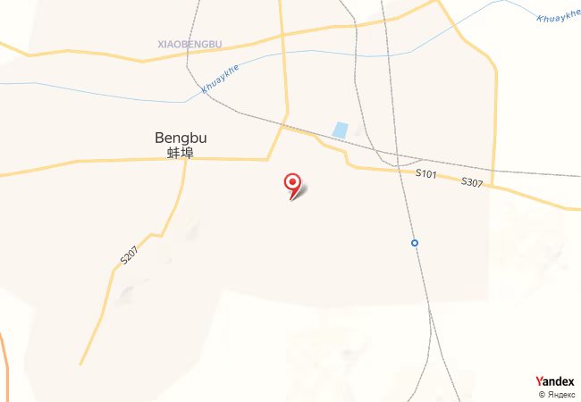 Qibla Map for Bengbu