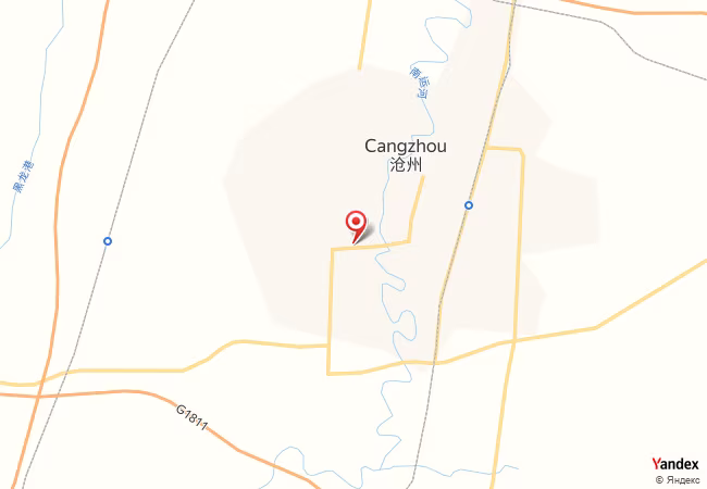 Qibla Map for Cangzhou