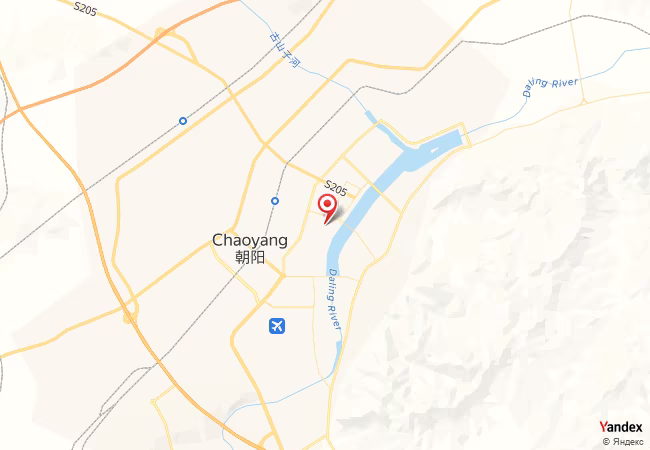 Qibla Map for Chaoyang