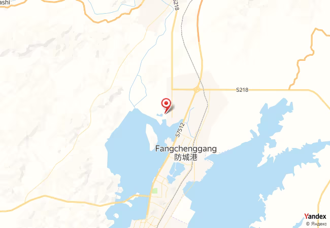 Qibla Map for Fangchenggang