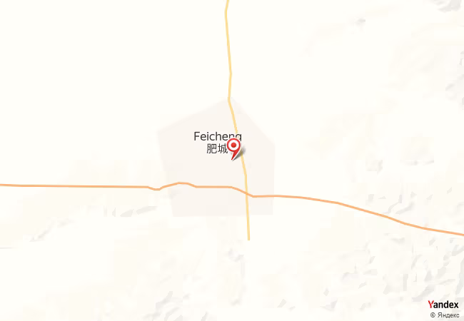 Qibla Map for Feicheng