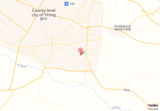 Qibla Map for Ghulja