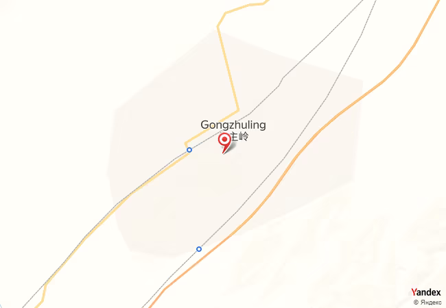 Qibla Map for Gongzhuling