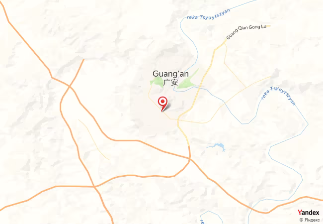 Qibla Map for Guang'an
