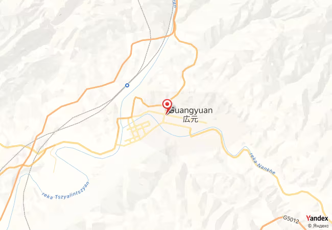 Qibla Map for Guangyuan