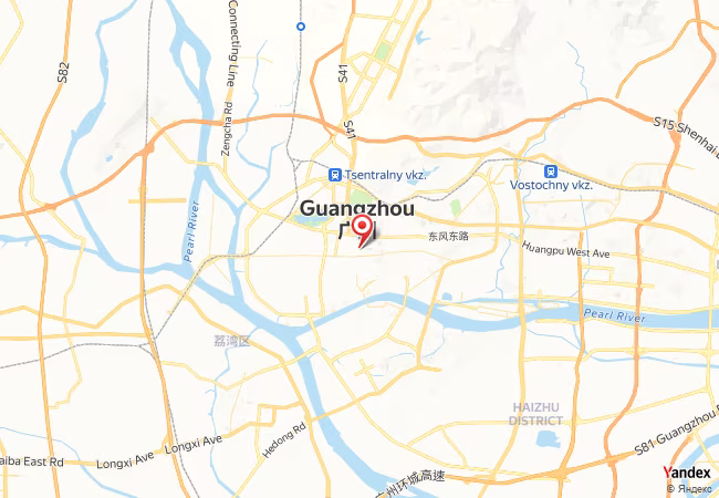 Qibla Map for Guangzhou