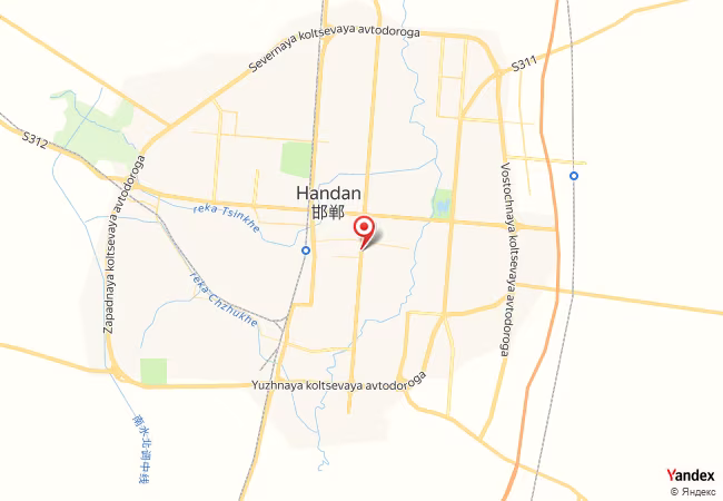Qibla Map for Handan