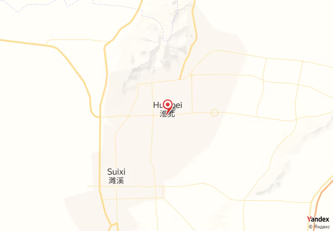 Qibla Map for Huaibei