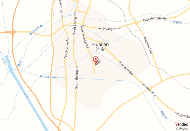 Qibla Map for Huaiyin