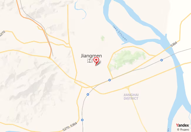 Qibla Map for Jiangmen