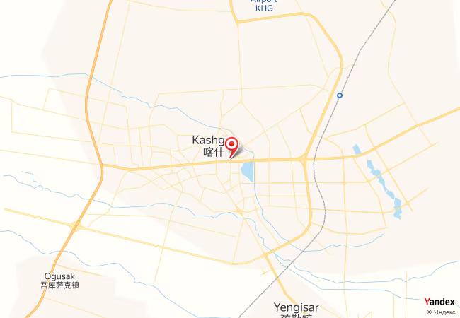 Qibla Map for Kashgar