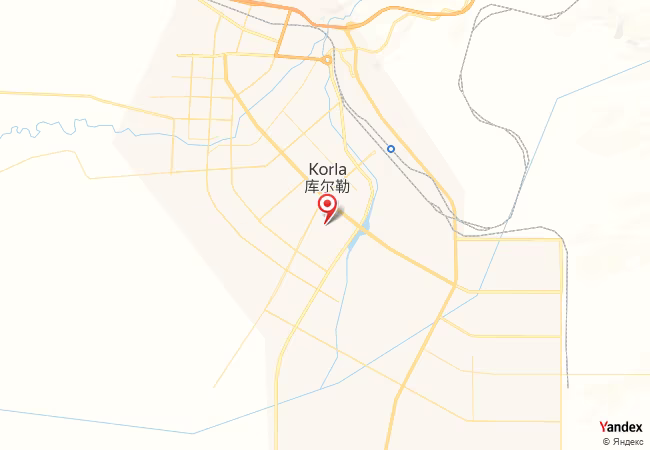 Qibla Map for Korla