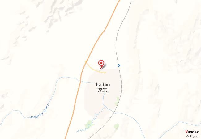 Qibla Map for Laibin