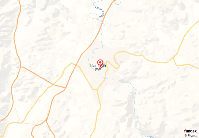 Qibla Map for Lianzhou