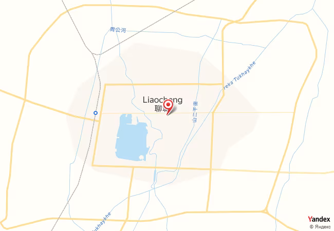 Qibla Map for Liaocheng