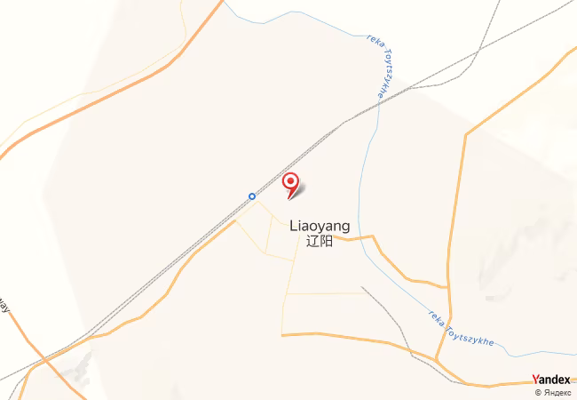 Qibla Map for Liaoyang