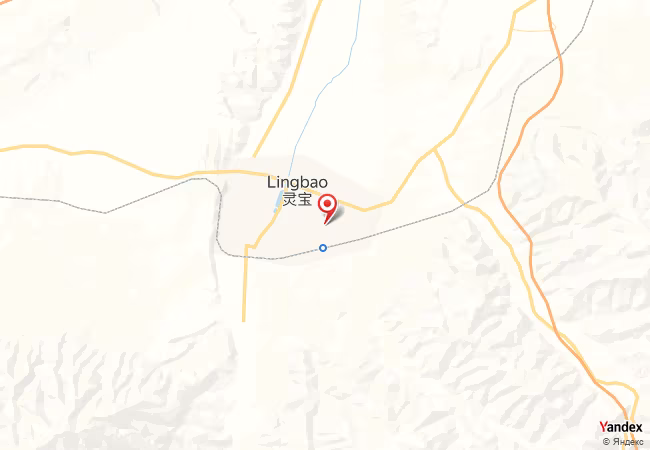 Qibla Map for Lingbao Chengguanzhen