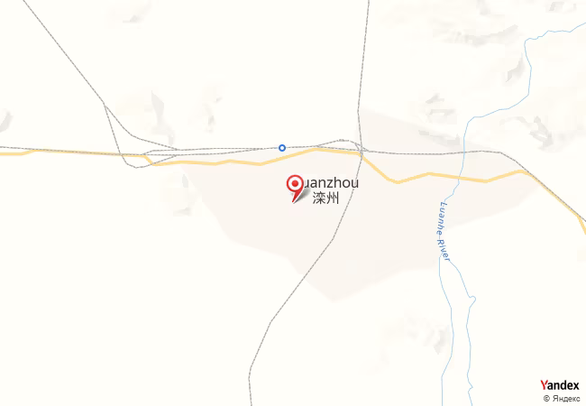 Qibla Map for Luanzhou