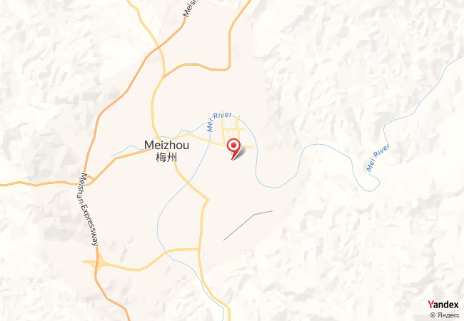 Qibla Map for Meizhou