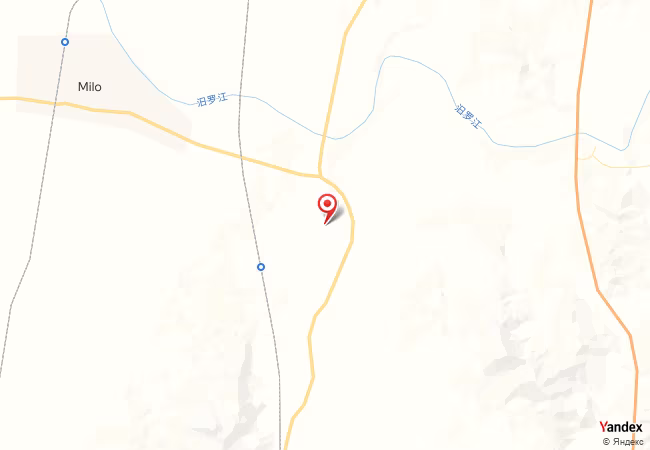 Qibla Map for Miluo Chengguanzhen