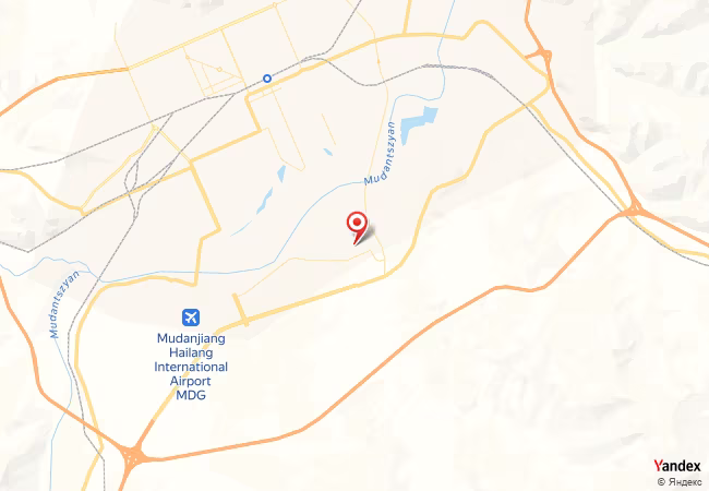 Qibla Map for Mudanjiang