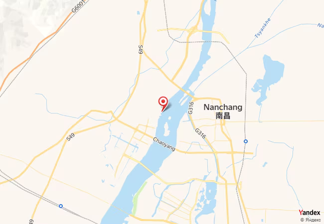 Qibla Map for Nanchang