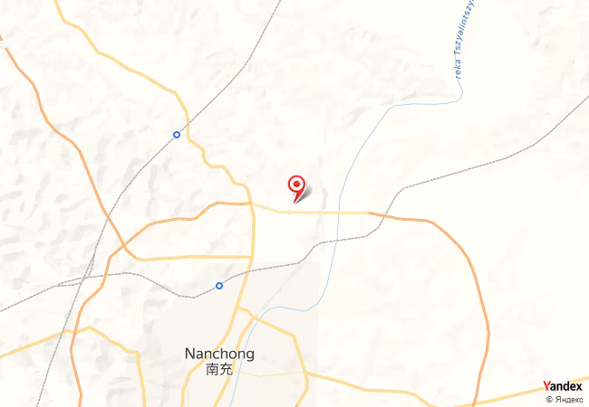 Qibla Map for Nanchong
