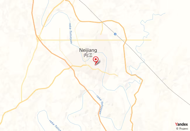 Qibla Map for Neijiang