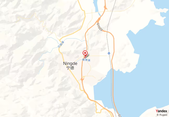 Qibla Map for Ningde