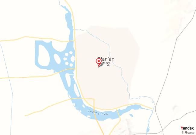 Qibla Map for Qian'an