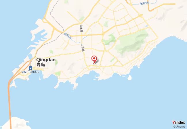 Qibla Map for Qingdao