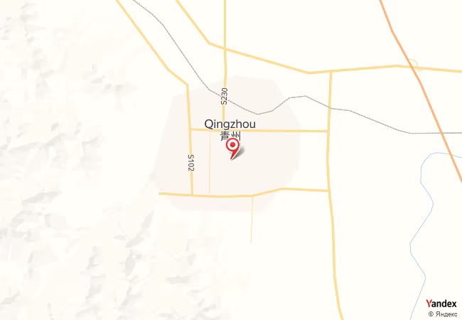 Qibla Map for Qingzhou