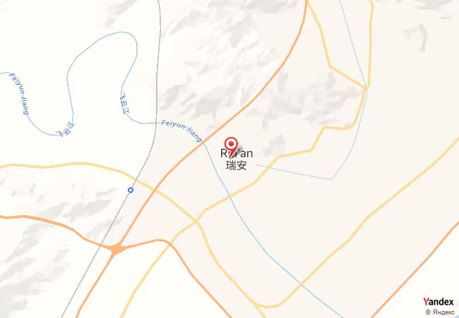 Qibla Map for Rui'an