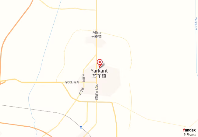 Qibla Map for Shache