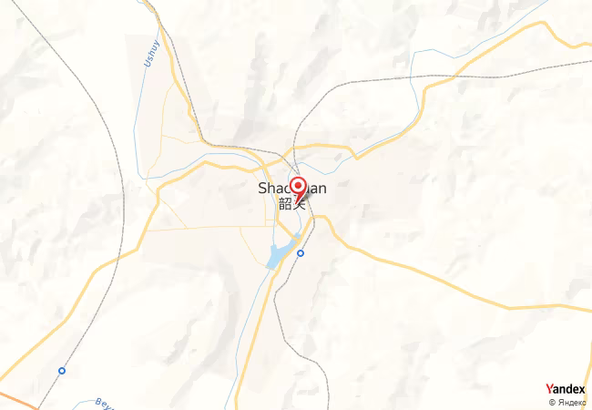 Qibla Map for Shaoguan